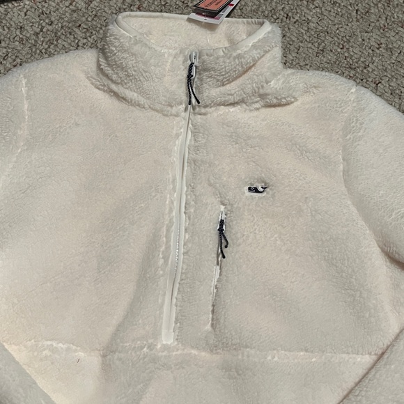 NWT Vineyard Vines Fuzzy Classic Half Zip - Picture 3 of 6